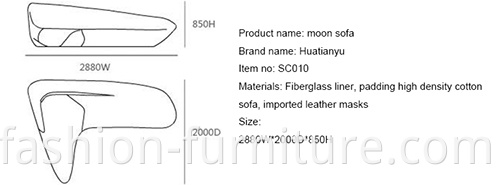 Fiberglass Moon Sofa